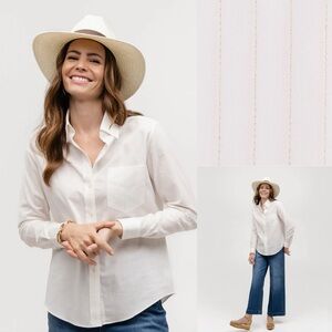 SARAH ALEXANDRA WEEKEND HIGH ROLLER Sparkly Gold Shirt sz 10